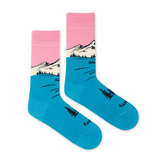 Ponožky Štíty hor Růžové M (39-42)