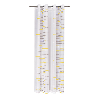 Závěs s kovovými očky Scherli, žlutý - žlutá, 245 mm, 140 mm