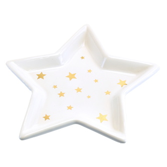Talířek hvězda s hvězdičkami 14x14 cm