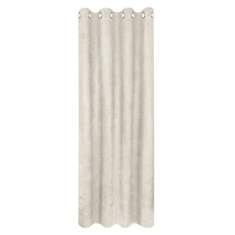 Záclona s kroužky, uni, termo-blackout - béžová, 245 mm, 145 mm