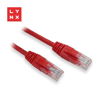 LYNX UTP patch kabel Cat5e, PVC, CCA, 3m, červený