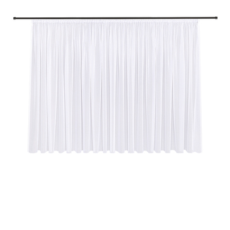Záclona Laura, bílá, řasící páska - 175 mm, 450 mm