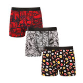 3PACK pánské boxerky Nedeto vícebarevné (3NBV1) XL