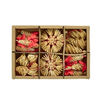 Slaměné ozdoby vrtulky, 27 ozdob