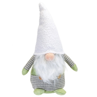Skřítek s bílou čepicí 30 cm