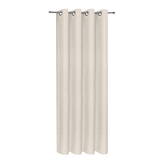 Zatemňovací závěs s očky, jednobarevný - béžová, 245 mm, 140 mm