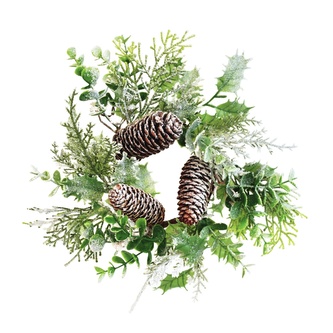 Věneček zelený s jinovatkou Ø28 cm