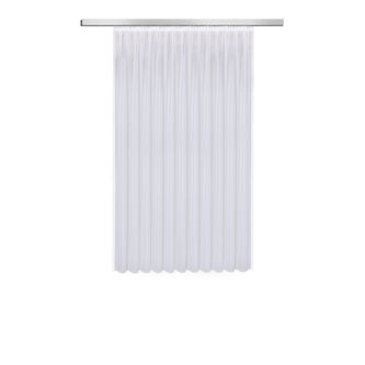 Voálová záclona z recyklovaného materiálu - bílá, 180 mm, 450 mm