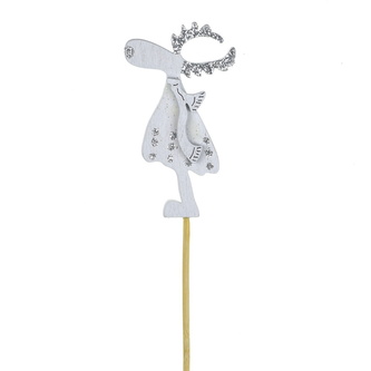 Zápich sob s glitrem 8x3/30 cm