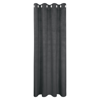 Záclona s kroužky, embosovaná - antracit, 245 mm, 145 mm