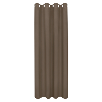 Záclona s kroužky, uni - taupe, 245 mm, 145 mm