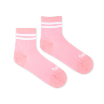 Tříčtvrteční ponožky Proužek růžové Růžové S (35-38)