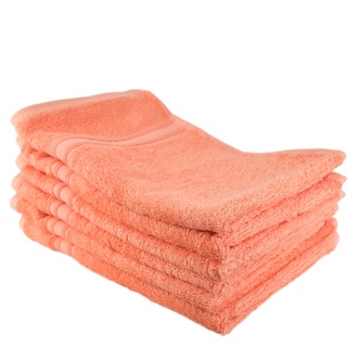 Sada bambusových ručníků na ruce 6 ks 30x50, lososové