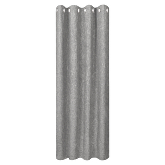 Záclona s kroužky, uni - světle šedá, 245 mm, 145 mm