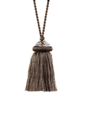 Dekorativní třásně – klíčenka - šedá