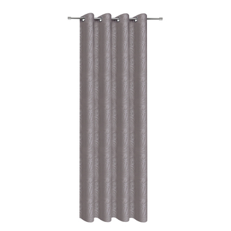 Dekorační záclona s kroužky - světle šedá, 245 mm, 140 mm