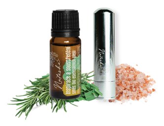 Natasha Aroma sada s inhalátorem - Inspirace a soustředění - povzbuzující rozmarýn a citron