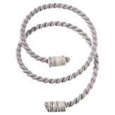 Spirálový úvaz, průměr 12 cm - šedá