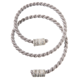 Spirálový úvaz, průměr 12 cm - šedá