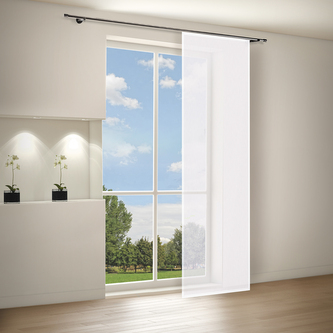 Panelová záclona s technikou - bílá, 245 mm, 60 mm