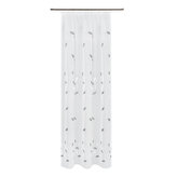 Závěs s páskou – výšivka - světle šedá, 245 mm, 140 mm