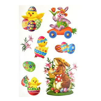 Okenní velikonoční nálepky 30x20 cm