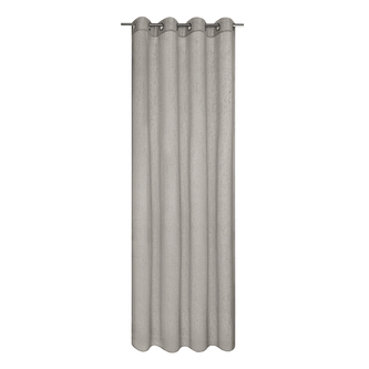 Záclona s kroužky, stříbrošedá - světle šedá, 235 mm, 140 mm