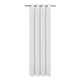 Záclona s kroužky, přírodní barva - bílá, 235 mm, 140 mm