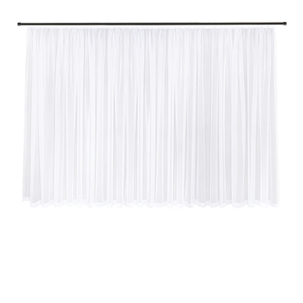 Záclona, voál - bílá, 180 mm, 600 mm