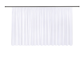 Záclona Alina, bílá, řasící páska - 150 mm, 450 mm