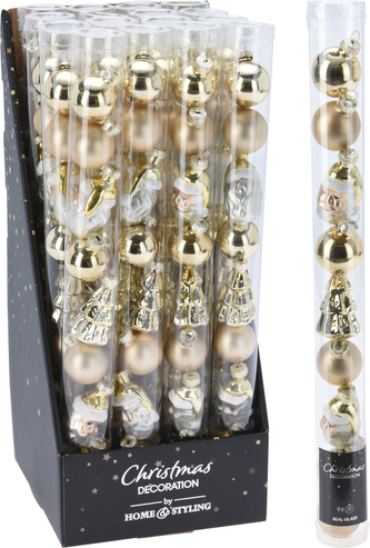 KOMPLET 9 BOMBEK 3CM