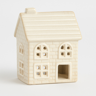 HYTTE Domek ceramiczny LED 6x5,5x8,4cm