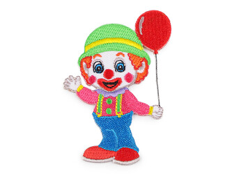 Nažehlovačka klaun - 1 ks - multikolor