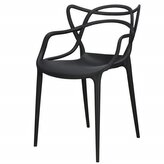 Designová židle SPRINGOS MATRIX černá
