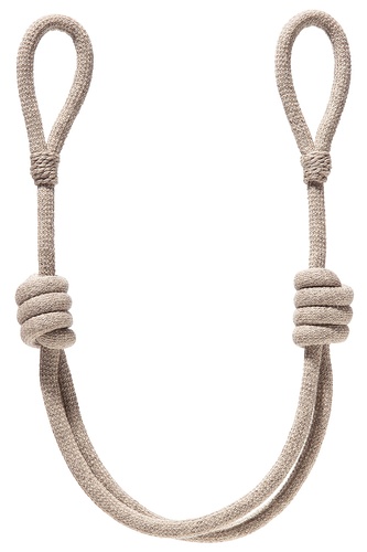 Ozdobný úvaz na závěsy - taupe