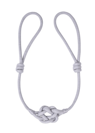 Nastavitelný úvaz na záclony - šedá