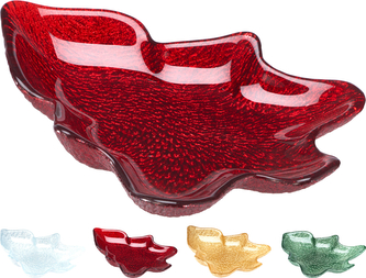 TALERZ SZKLANY W KSZTAŁCIE CHOINKI 4 KOL