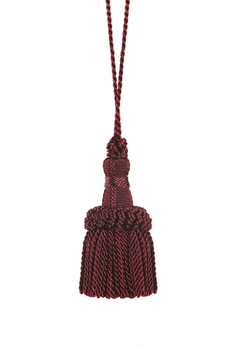 Dekorativní třásně – klíčenka - červená