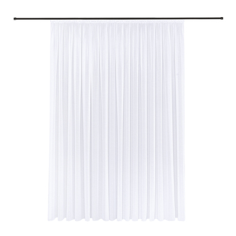 Záclona Alina, bílá, řasící páska - 245 mm, 300 mm