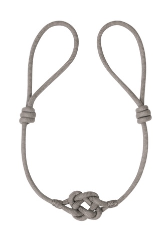 Nastavitelný úvaz na záclony - hnědá