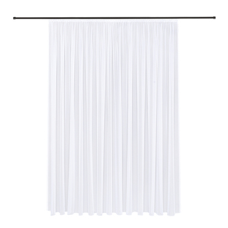 Záclona Laura, bílá, řasící páska - 245 mm, 300 mm