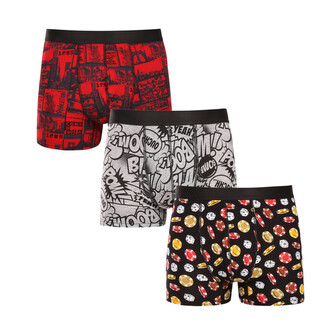 3PACK pánské boxerky Nedeto vícebarevné (3NBV1) 3XL