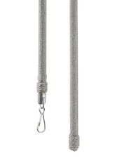 Manipulační tyč na závěsy, 125 cm - šedá