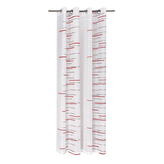 Závěs s kovovými očky Scherli, červený - červená, 245 mm, 140 mm