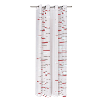 Závěs s kovovými očky Scherli, červený - červená, 245 mm, 140 mm