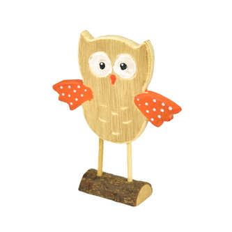 Sova dřevěná 13 cm