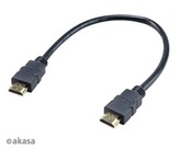 Akasa kabel 4K HDMI na HDMI, 4K@60Hz, pozlacené konektory, 30cm
