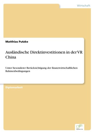 Ausländische Direktinvestitionen in der VR China