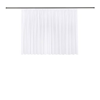 Záclona Marina, bílá, řasící páska - 150 mm, 300 mm