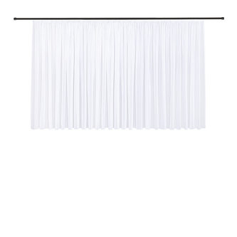 Efektní voál z recyklovaného materiálu - bílá, 150 mm, 450 mm